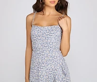 All My Love Ditsy Floral Mini Dress
