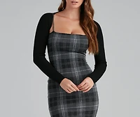 Plaid Perfect Sleeveless Mini Dress