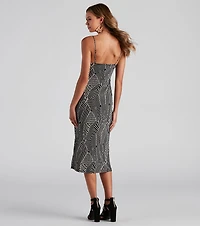 Call of The Wild Midi Slit Dress