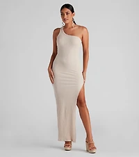 Weekend Plans Ribbed Knit Maxi Dress