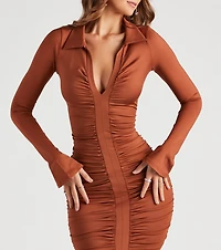 Timeless Trend Collared Mini Dress