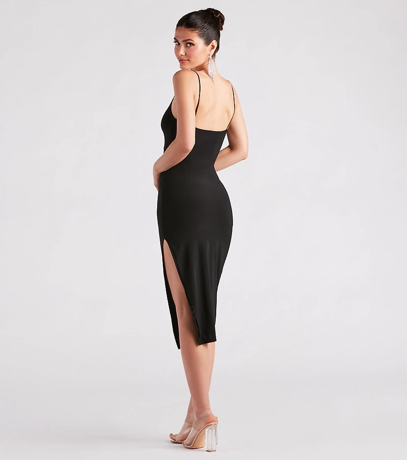 Effortless Romance V-Neck Midi Dress