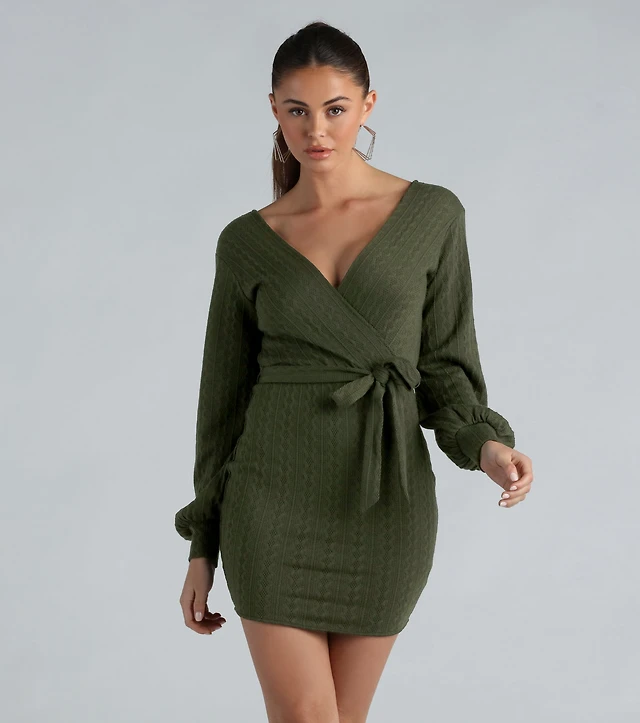 Hollister Cable-Knit Babydoll Sweater Dress | Connecticut Post Mall