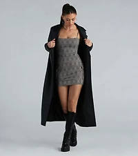 Delightfully Cute Plaid Cargo Mini Dress