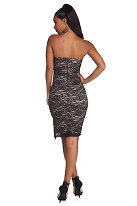 Sweet Lace Midi Dress