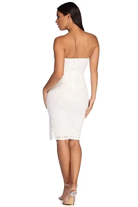 Sweet Lace Midi Dress