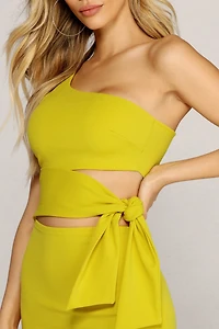 Don't Waist My Tie Mini Dress