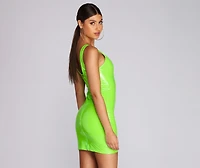 Think You're Slick Mini Dress