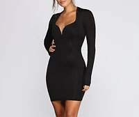 Taking The Plunge Mini Dress