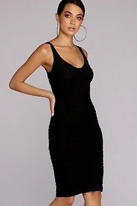 Ruched Desire Sleeveless Mini Dress