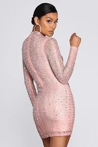 Dazzle Queen Heat Stone Mini Dress