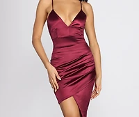 Sizzle Satin Mini Dress