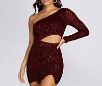 Sassy Sequin Babe Mini Dress