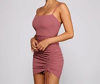 Ready To Ruche Mini Dress