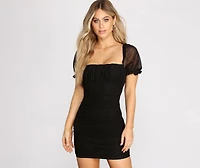 Romance Ruffles Mini Dress