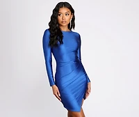 Who's That Girl Boat Neck Mini Dress