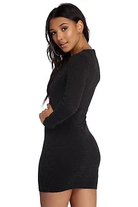 Starry Skies Knit Mini Dress