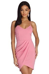 Pleat It Wrap Dress