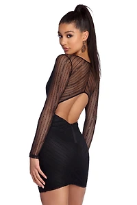 Evening Affair Lace Mini Dress