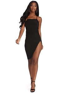 Sultry And Strappy Mini Dress