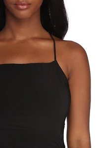 Sultry And Strappy Mini Dress