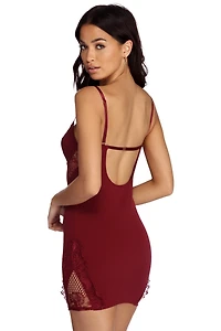 Tease Of Lace Bustier Dress