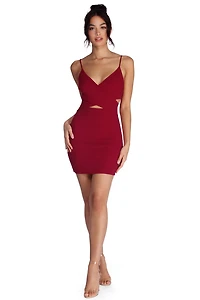 Wrapped Romance Cut Out Dress