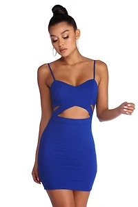Tri Cut Out Club Dress