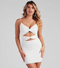 Strike A Pose Cutout Mini Dress