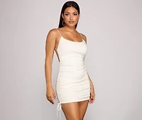 Ready To Glow Glitter Mini Dress