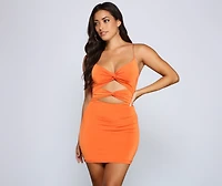 Strike A Pose Cutout Mini Dress