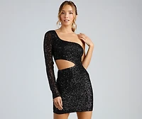 Glamorous Beauty Sequin Mini Dress
