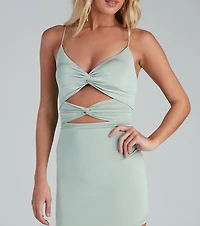 Strike A Pose Cutout Mini Dress