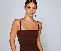 Play It Cool Crepe Mini Dress