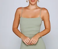 Play It Cool Crepe Mini Dress