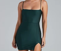 Impress The Best Square Neck Mini Dress
