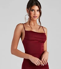 Day To Night Ruched Mini Dress