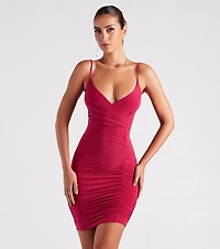 Make Your Move V-Neck Mini Dress