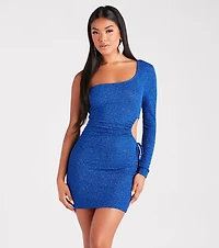 Cut Out For Glitter Mini Dress
