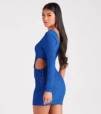 Cut Out For Glitter Mini Dress