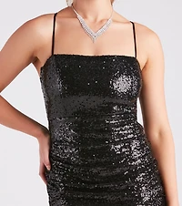 Disco Lights Sequin Party Dress