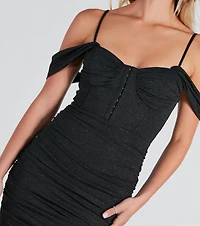 Light Up The Night Glitter Mini Dress