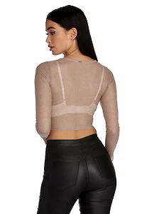 Gleaming With Glam Crop Top