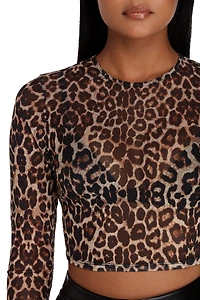 Run Wild Long Sleeve Crop Top