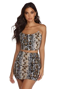 Shake It Off Sequin Crop Top
