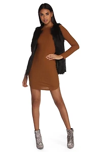 Always On Knit Mini Dress