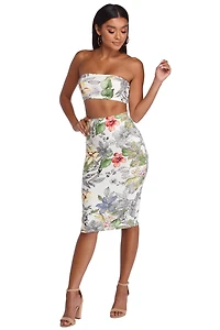 Tropical Island Escape Tube Top