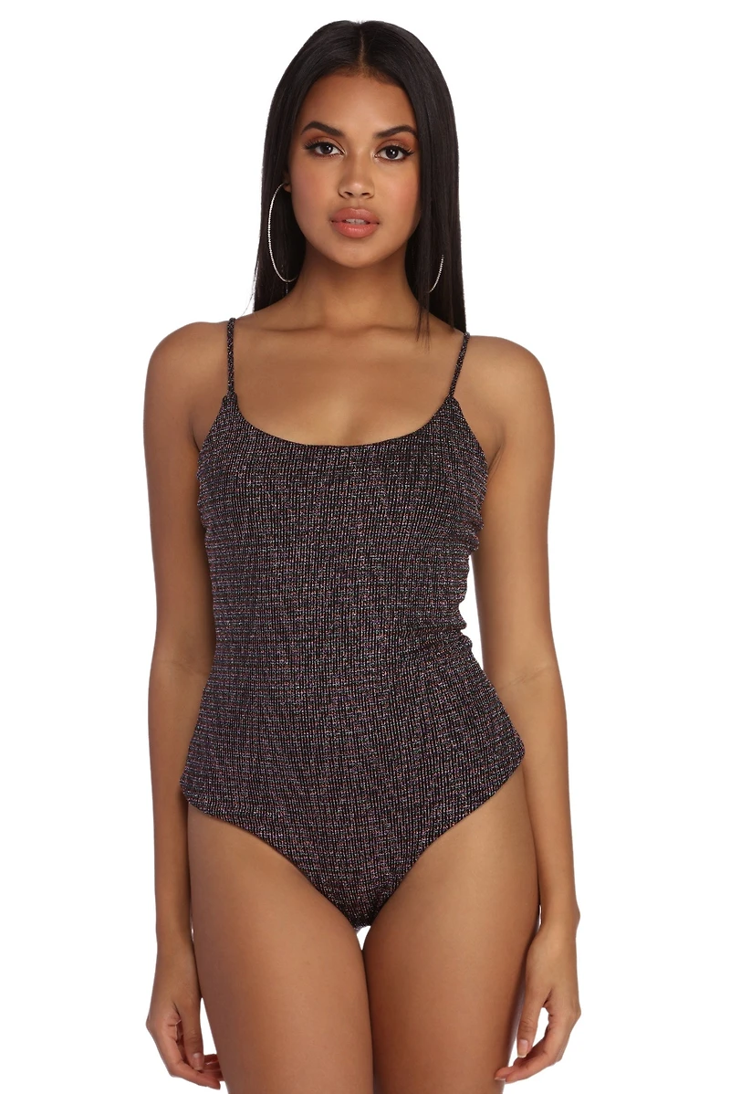 Rainbow Lights Metallic Bodysuit