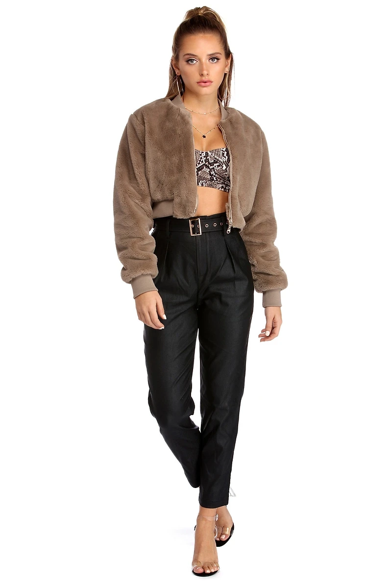 Oh Crop! Snake Print Top