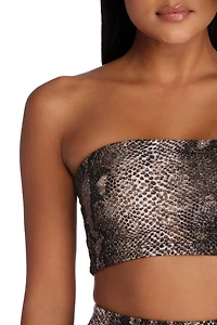 Bite Me Cropped Tube Top